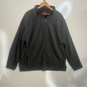 St.John's Bay Men's Full Zip Fleece Jacket Gray Size XL. Excellent condition